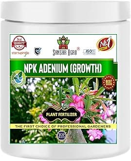 Sansar Agro® NPK for Adenium Growth (200 gm), Essential NPK Fertilizer for fast Growth and a Healthy Adenium Plant.