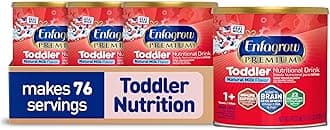 Premium Toddler Milk Nutritional Drink, Enfagrow Toddler Drink, Try Our Brain-Supporting Trio, 24 oz Natural Milk, Pack of 4