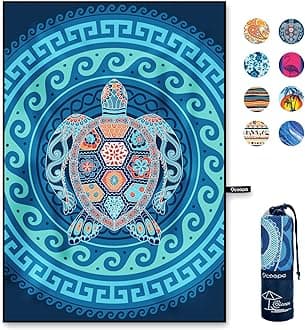 OCOOPABeach Towel Microfiber, Extra Large 200cm*145cm Oversized Travel Towel- Quick Dry, Sand Free, Compact, Lightweight-Beach Accessories
