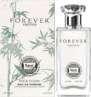 Hybrid & Company Forever Emotion Pour Femme Eau De Parfum Natural Spray Vaporisateur,3.4FL.OZ