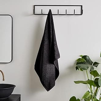 Catherine Lansfield Quick Dry Cotton Bath Towel Black