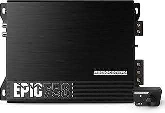 EPIC750 Monoblock Amplifier Car Audio 750W RMS, Compact Class D Subwoofer Amplifier, Low Pass & Subsonic Filter, Epic Boost Bass Equalizer, Includes Bass Knob for Amp, Epicenter Link