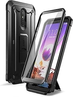 Unicorn Beetle Pro Series Case Designed for LG Stylo 5 (2019 Release), Full-Body Rugged Holster & Kickstand Case with Built-in Screen Protector(Black)