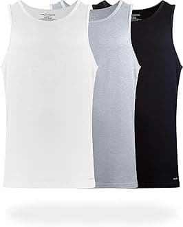 Pair of ThievesSlim Fit Men’s Tagless Tank Tops, 3 Pack Super Soft, Breathable Sleeveless A-Shirt for Men, AMZ Exclusive