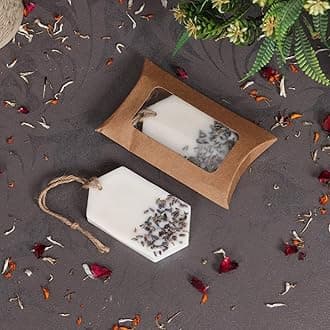 Sachet Tablet Handmade Wax Sachet Lavender Scents Home Fragrance for Air Freshner, Wardrobe Freshener, Closets, Drawers, Cupboards, Car, Shoes Racks, Kitchen (Lavender Pack of 5)