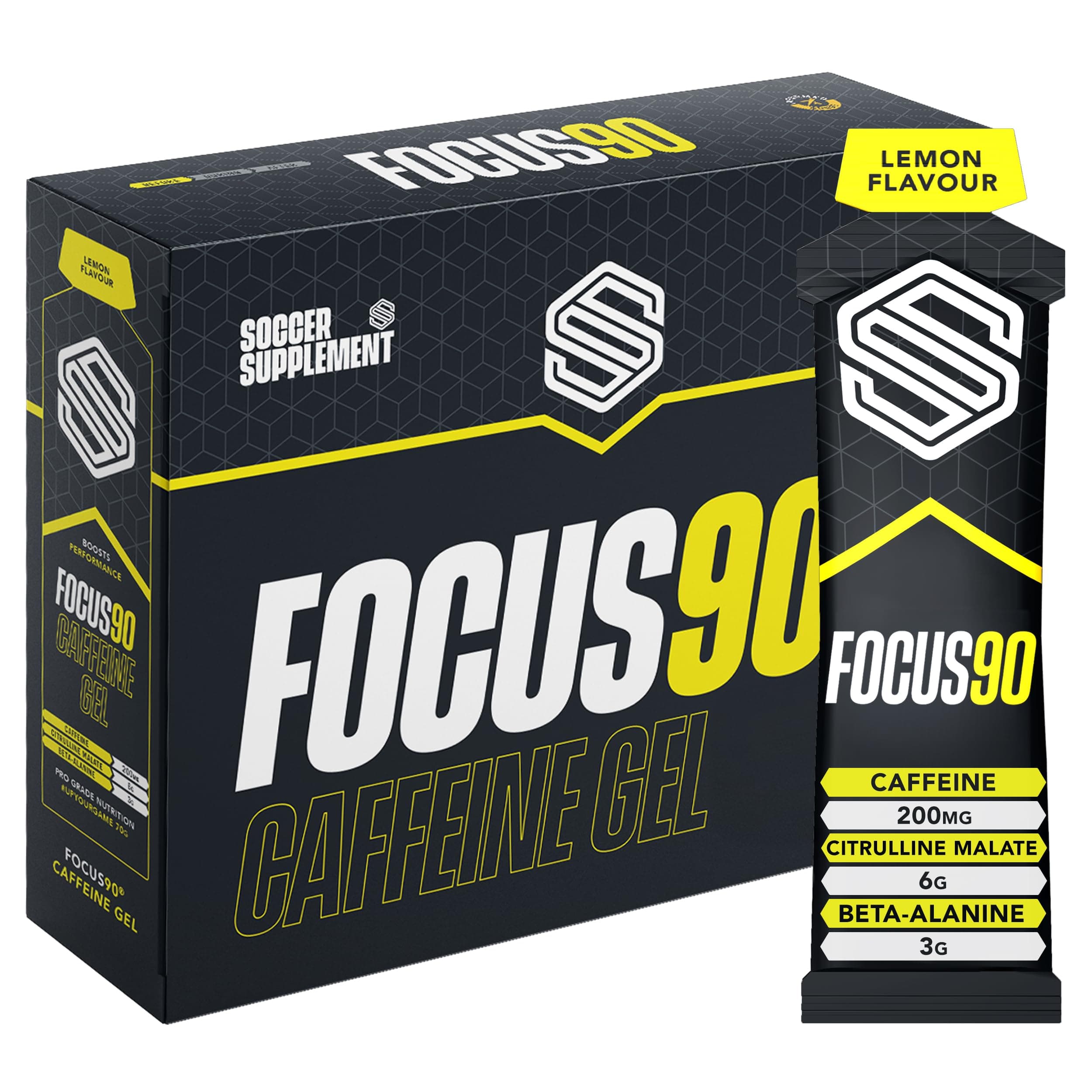 Focus90 Gel Lemon 12 Pack