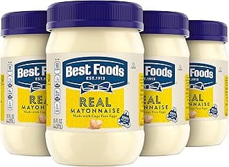 Best Foods Real Mayonnaise Creamy Condiment for Simple Meals Mayonnaise Sandwich Spread 15 oz, Pack of 4