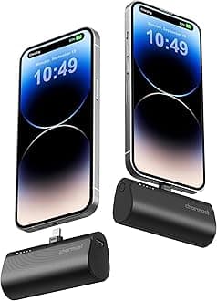 Charmast2 Pack Small Portable Charger 5000mAh, Ultra-Compact 20W PD Fast Charging Power Bank Mini Battery Pack Compatible with iPhone 14/14 Pro Max/13/13 Pro Max/12/12 Pro Max/11/XR/X/8/7, and More