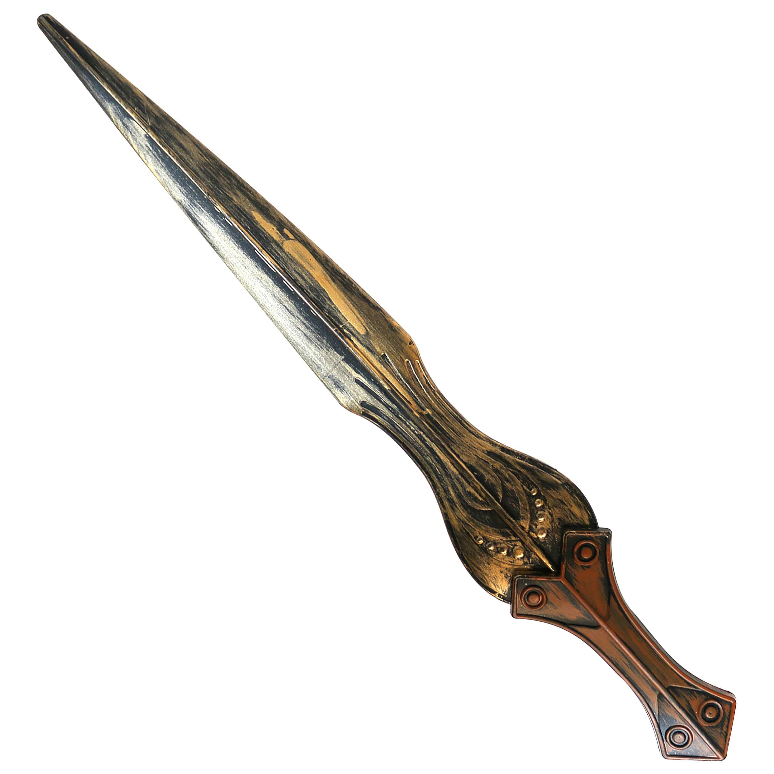 65cm Brushed Metal Effect Plastic Warrior Sword Gladiator