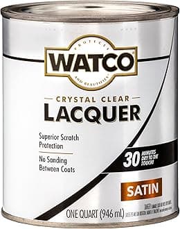 Watco 63241 Lacquer Clear Wood Finish, Quart, Satin Clear
