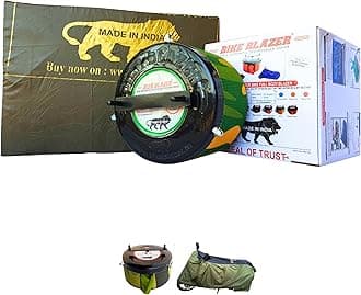 BIKEBLAZER Semi-Automatic Full Body Bike Cover - Heavy Duty Device | Water Resistant | UV Protection | Dust Proof | Anti-Theft & Scratch Proof Cover, Compatible with All Royal Enfield Motorcycles AJ