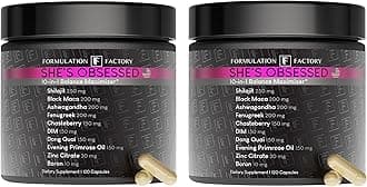 Formulation Factory She's Obsessed: 10-in-1 Hormone Balance Maximizer with Shilajit, Maca, Ashwagandha, DIM, Dong Quai, Zinc & More for Vitality & Balance 240 Count (Pack of 2)