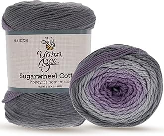 Hobby LobbyYarn Bee 3 - Light Yarn for Crocheting & Knitting – Soft Yarn Skein – 335 Yards of Cotton Yarn for Crocheting Blankets, Hats, & More – Craft Supplies for Handcrafting, Honey, It's Homemade