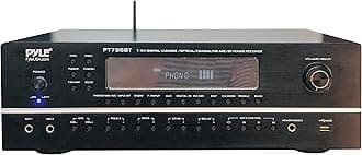 Pyle 7.1-Channel Hi-Fi Bluetooth Stereo Amplifier - 2000 Watt AV Home Theater Speaker Subwoofer Surround Sound Receiver w/Radio, USB, RCA, HDMI, MIC in, Supports 4K UHD TV, 3D, Blu-Ray -PT796BT