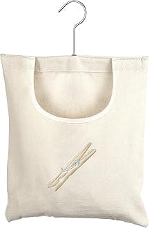 Canvas Clothespin Bag Hanging Storage Organizer