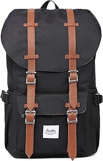 Travel Laptop Backpack Outdoor Rucksack Causal backpack Fits 15.6"(Nylon Black)