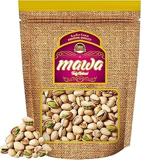 – Mawa Raw Pistachio Nuts 500g | Premium Dryfruits from Mawa Nuts Seeds and Dryfruit Variety | Crunchy Unsalted Dry Fruits | Whole | All Natural | Resealable Zipper Pouch 500gm