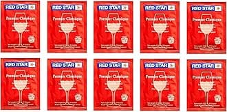 Red Star Premier Classique Wine Yeast - Pack of 10 - With North Mountain Supply Freshness Guarantee