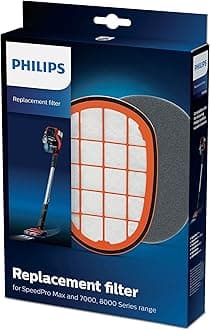 Versuni Replacement Filter Set for Philips SpeedPro Max Battery Vacuum Cleaner, Foam
