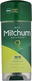MitchumAdvanced Gel Anti-Perspirant & Deodorant, Mountain Air, 3.4 Ounce (Pack of 4)
