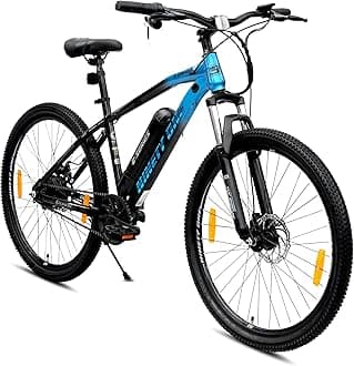 NINETY ONE Electric Cycle Battery | Lithium-Ion |‎250 Watts | IP65 BLDC Motor | 85% pre-Assembled (Black Blue, EDRAGO 27.5T 7.8Ah)