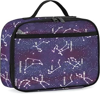 rickyh style Lunch Box with Padded Liner, Spacious Insulated Lunch Bag Durable Thermal Lunch Cooler Pack with Strap for Boys Girls Adults School Sports Beach Picnic Work Camp,2 Pocket (LBXINGZUO)