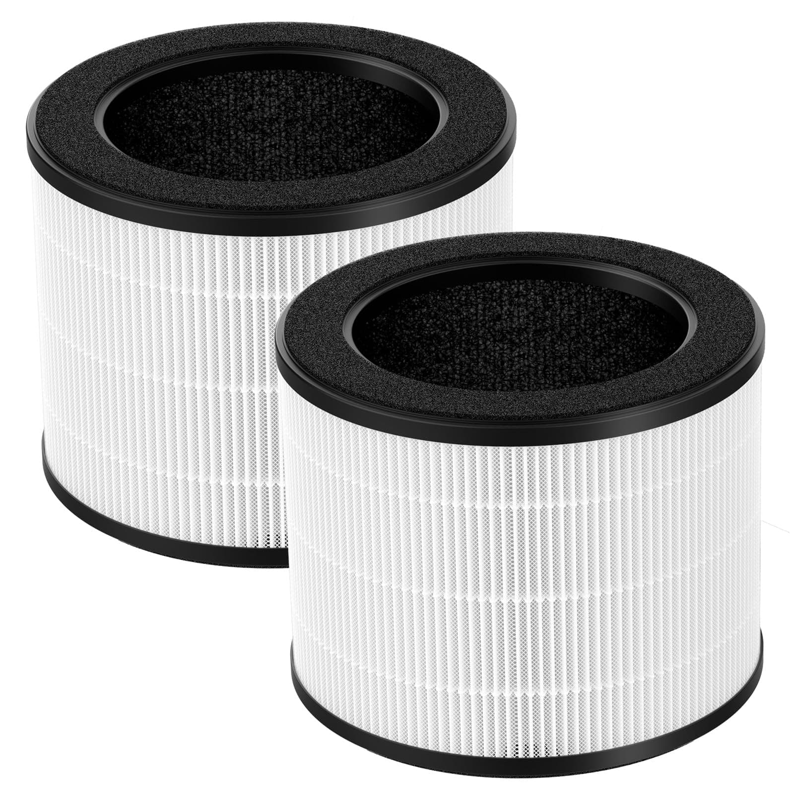 2 Pack Airmega 100 Filter Replacement Compatible with Coway Airmega 100 Air Purifier, 3-IN-1 Hepa Filter, Deodorization Filter with Activated Carbon