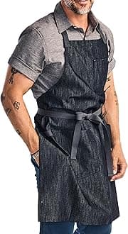 Hedley & BennettEssential Apron - Professional Chef Apron with Pockets & Adjustable Bib Strap for Cooking & Grilling