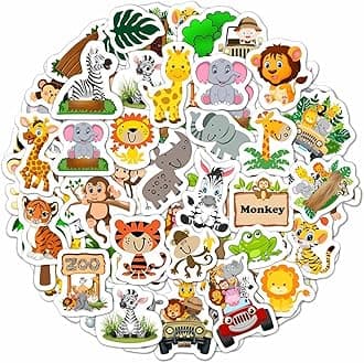 Safari Stickers for Kids