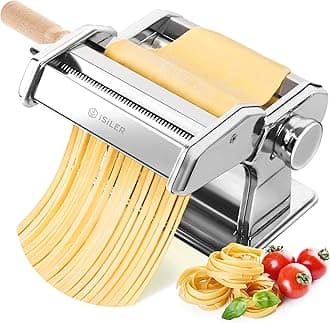Pasta Maker, 9 Adjustable Thickness Settings 2-in-1 Pasta Machine with Rollers and Cutter, Noodle Maker for Pasta, Dumpling Skin, Spaghetti, Fettuccini, Lasagna