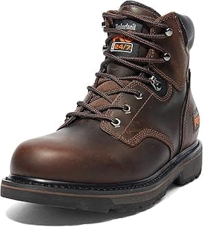 Men's Pit Boss 6 Inch Soft Toe Industrial Work Boot, Brown-2024 New, 7