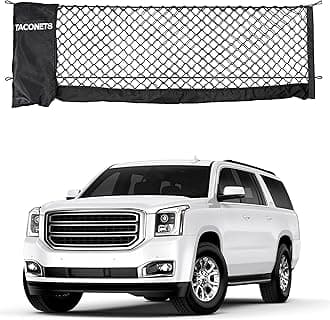 Envelope Cargo Net for Suburban | Tahoe | Yukon/XL | Escalade/ESV - Fits 2015-Current - Upgraded 5mm Bungee - Integrated Storage Bag - Heavy Duty Hooks - Designed in USA