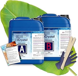 Resin Pro Crystal Clear Epoxy Resin - 15kg | Fast Drying, Non-Toxic Clear Epoxy Resin & Hardener for Wood, Fabric, Glass & Paper | DIY Art, Mould Casting, Jewellery Making, Coasters & Surface Coating