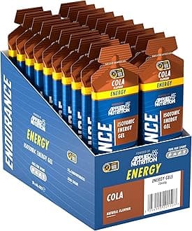Endurance - Isotonic Energy Gel, High in Carbohydrates, Quick Energy On The Go, for Performance Sports (Pack of 20 x 60g) (Cola)