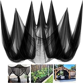 2 Pack 10 x 20 FT Mosquito Netting,Garden Mesh Netting Barrier,Balcony Privacy Screen Plant Covers for Patio Vegetables Fruits Flowers Protection