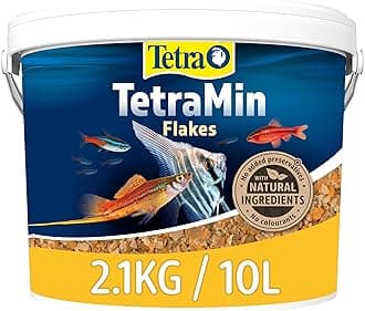 – Tetra Min Fish Food, Complete Food for All Tropical Fish for Health, Colour and Vitality, 10 Litre