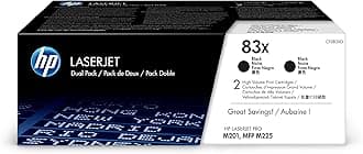 HP CF283XD 83X High Yield Original Laserjet Toner Cartridges, Black, Multipack