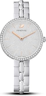Swarovski Cosmopolitan Watch, Swiss Made, Metal Bracelet, Silver Tone, Stainless Steel