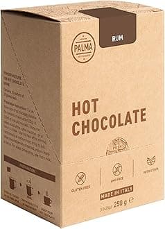 PALMA Italian Hot Chocolate Sachets - Rum | 250g (10 Servings)
