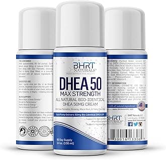 DHEA Cream 50mg for Men & Women Bioidentical DHEA USP Natural - Natural Energy Supplement, Mood Boost for Healthy Aging, Support Hormone Balance - 90 Day Supply, USA Made, Pharmacist Formulated
