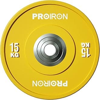 PROIRON Dumbbell Plates Barbell Plates 5kg/10kg/15kg/20kg/25kg Olympic Barbell Plates Training Bumper Plates Heavy Plates Perforated Plates Hole Diameter 50mm Sound Vibration Reduction