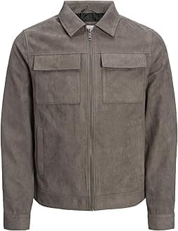 JACK & JONES Men's Jjepayton Pu Jacket Noos