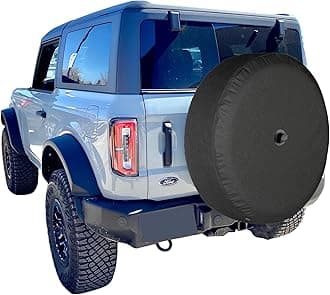 Boomerang® - 35" Soft Tire Cover Compatible with Ford Bronco (with Back-up Camera) - (2021-2022) - Wildtrak, Everglades & All Upgraded Models
