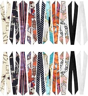 2/6/10Pack Scarf Bags for Women Handbag Scarfs Band Hair Neck Scarves Fashion Gifts