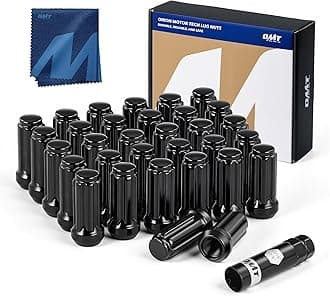 Orion Motor Tech M14x1.5 Lug Nuts with Cone Seat, Compatible with Chevy Silverado, GMC Savana Sierra, Ford F250 F350 Super Duty, Ram 2500 3500 Aftermarket Wheel, Set of 32