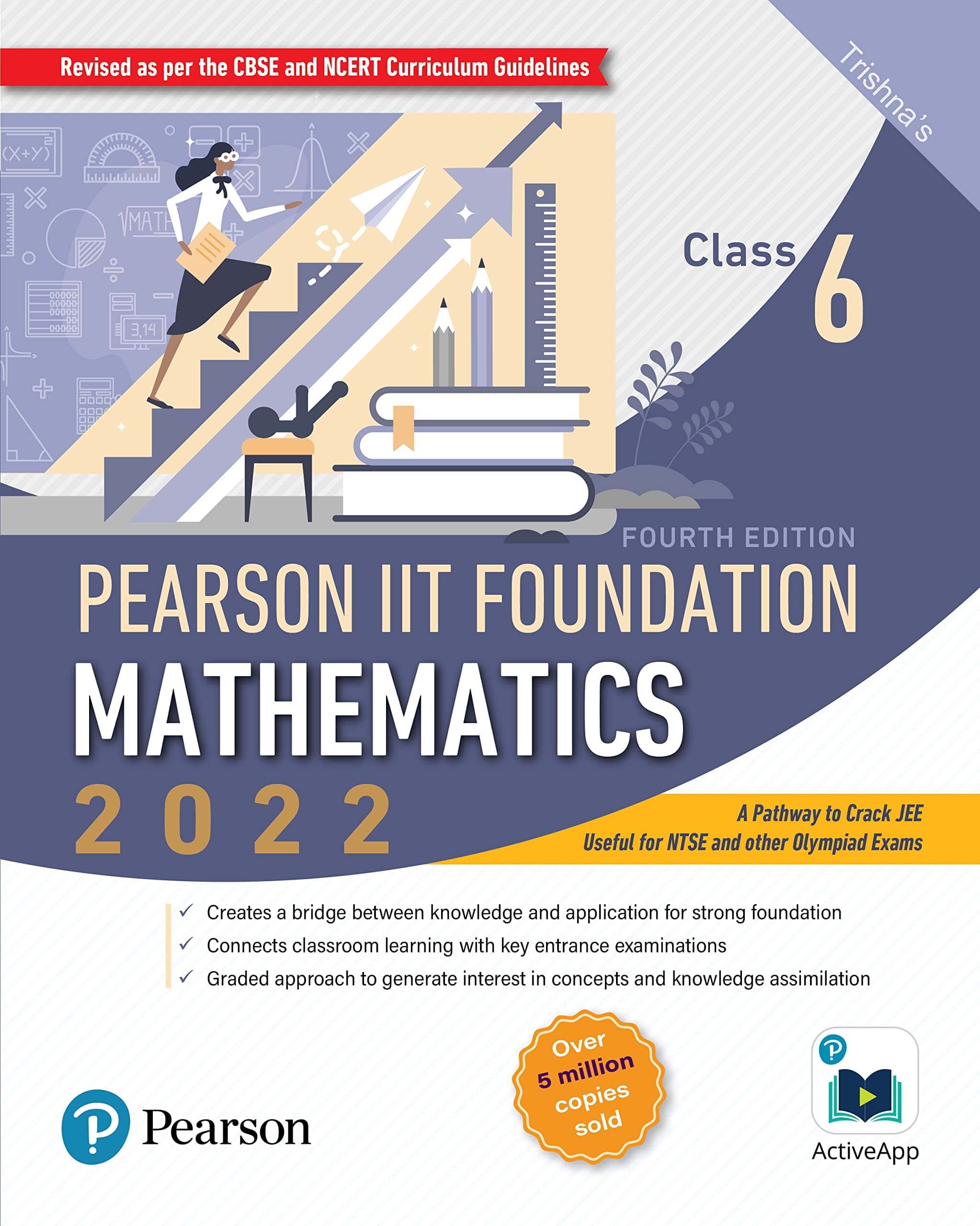 Pearson IIT Foundation Mathematics| Class 6| Fourth Edition| for JEE, NTSE, Olympiad| Revised CBSE and NCERT'23|Free access to e-library for Self Preparation Paperback – 15 January 2022