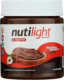 Nutilight Hazelnut Spread and Dark Chocolate, 312g - Pack of 1
