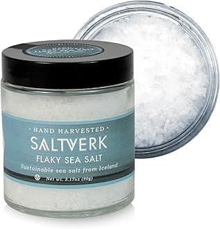 Sea Salt - Gourmet, Icelandic, Hand Harvested and Sustainably Made - Flaky 3.17 Oz