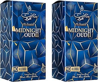 Al-Nuaim Attar Midnight Oudh, 20ml Alcohol Free Perfume Oil For Men