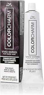 VIVID DARKS | Permanent Cream Color | Vibrant Color for Dark Hair | Nourishing Vegan Formula | No Bleach Needed | Viva Violet | 2 Fl Oz